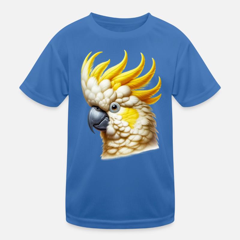 Cockatoo Parrot Kids Functional T-Shirt