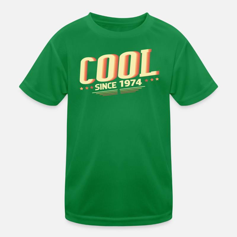 Cool seit 1974 Kinder Funktions-T-Shirt