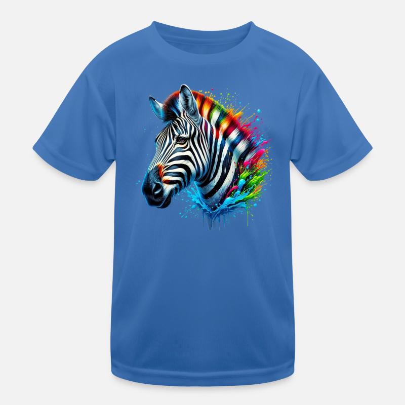 Zebra Kinder Funktions-T-Shirt