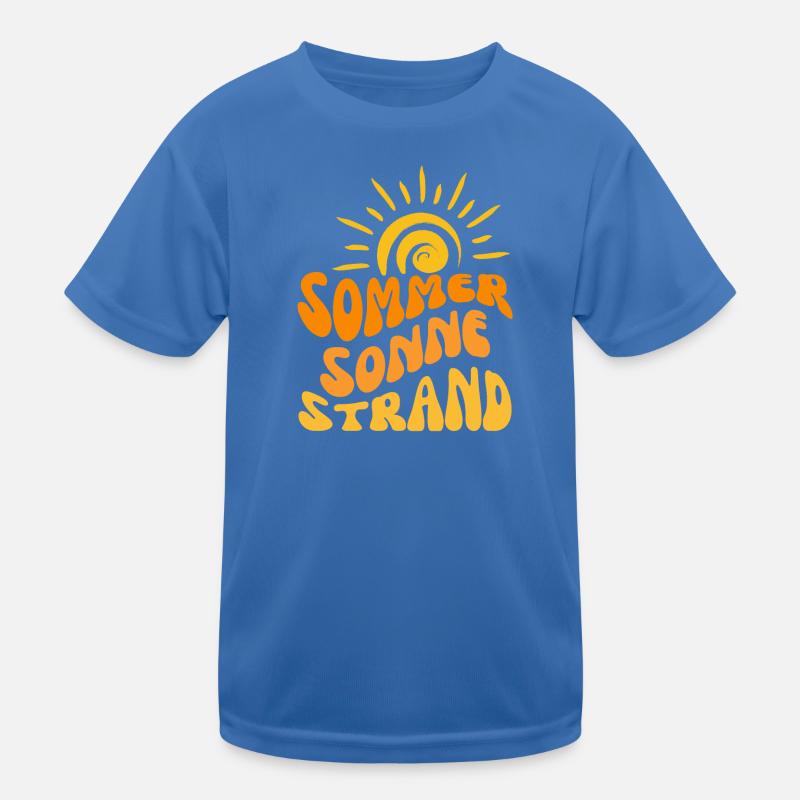 Plage de soleil d’été ondulée T-shirt sport Enfant