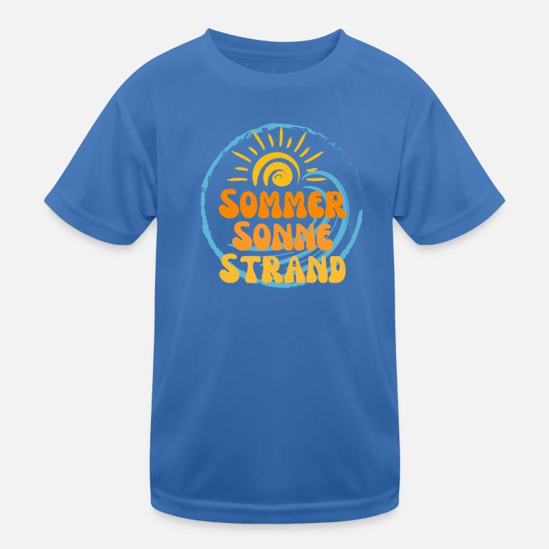 Summer Sun Beach Nectarine 3 Kids Functional T-Shirt