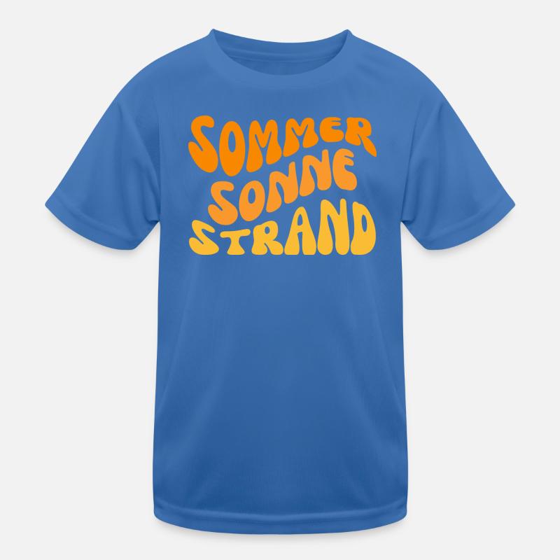 Plage de soleil d’été ondulée T-shirt sport Enfant