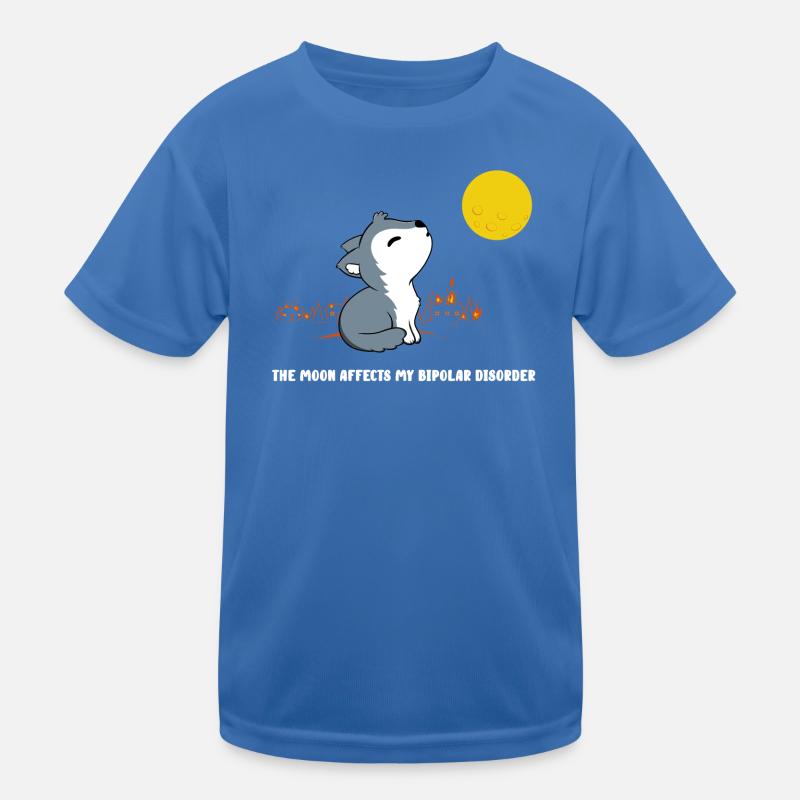 The moon affects my bipolar disorder Kinder Funktions-T-Shirt
