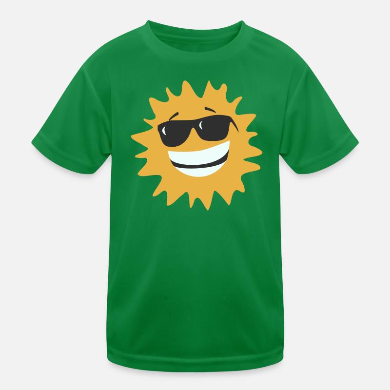 Sunburst Sourire avec des lunettes de soleil T-shirt sport Enfant