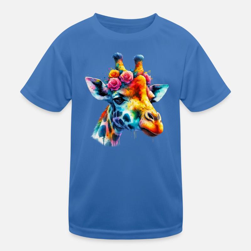 Giraffe Kinder Funktions-T-Shirt