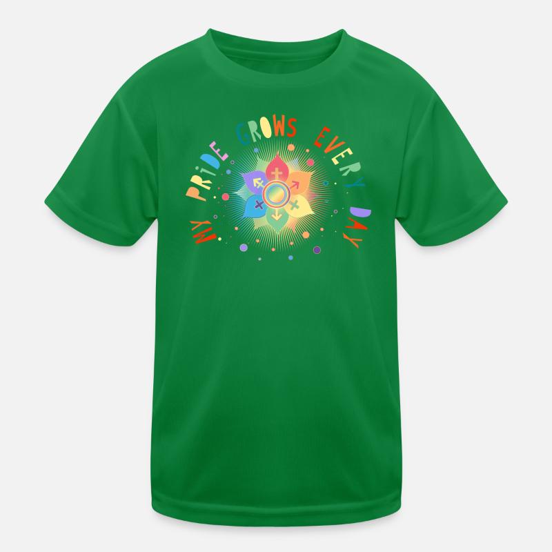 Flower with Scripture Symbol for Pride & Belonging Kids Functional T-Shirt