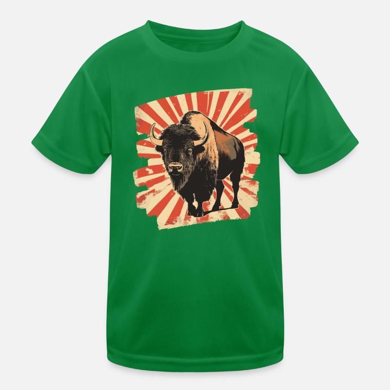 Bison Kids Functional T-Shirt