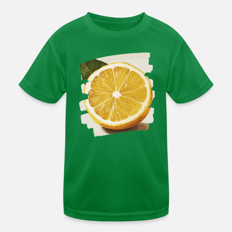 Zitrone Kinder Funktions-T-Shirt