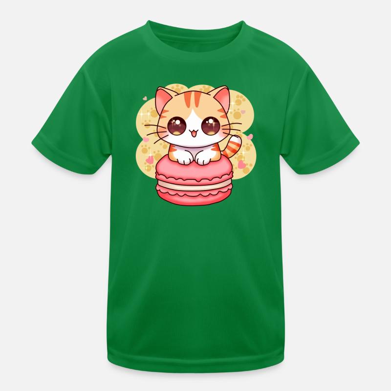 chibi cat T-shirt sport Enfant
