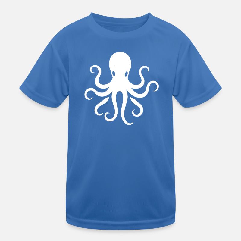 Oktopus Kinder Funktions-T-Shirt