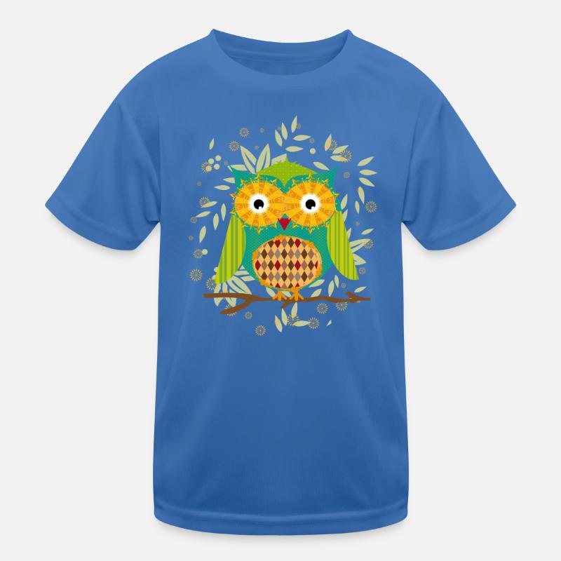 Hibou astucieusement conçu avec motif patchwork T-shirt sport Enfant