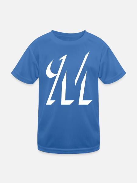 Letter M, Name, der Buchstabe M - Kinder Funktions-T-Shirt - Königsblau