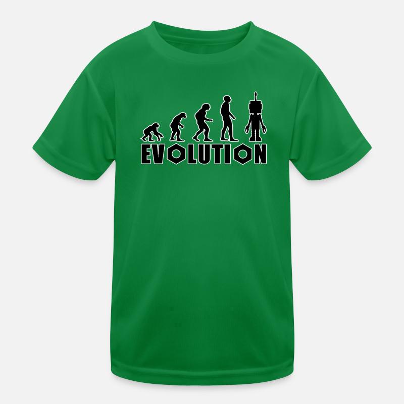 Evolution from human to android Kids Functional T-Shirt