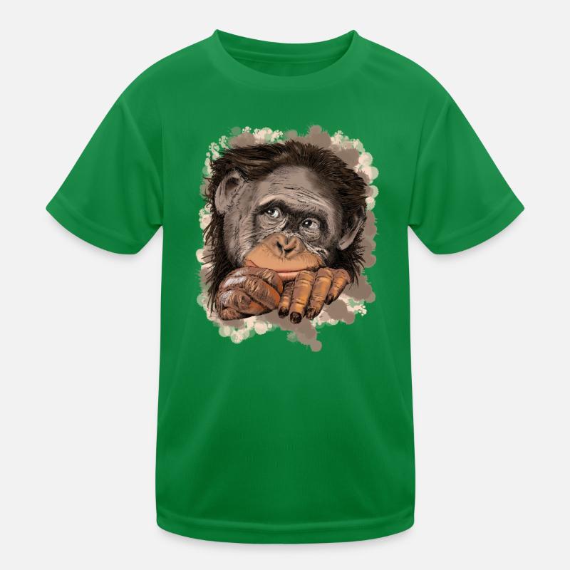 Affe Kinder Funktions-T-Shirt