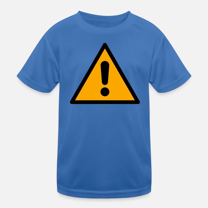 Attention! | Warning Icon Graphic Kids Functional T-Shirt