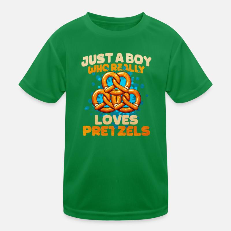 Bretzel Pretzel-Design mit Spruch Kinder Funktions-T-Shirt
