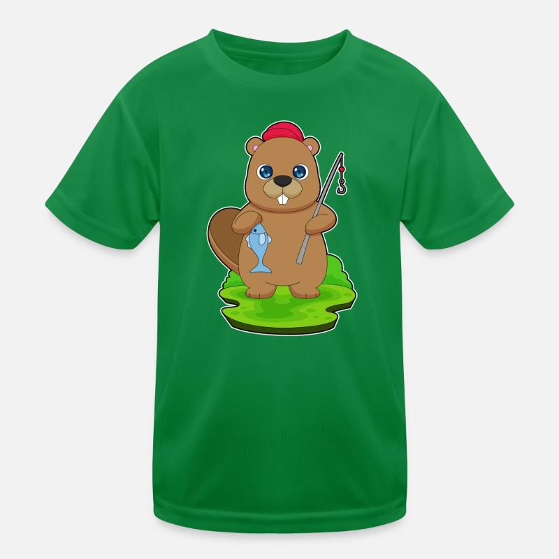 Pêche au castor T-shirt sport Enfant