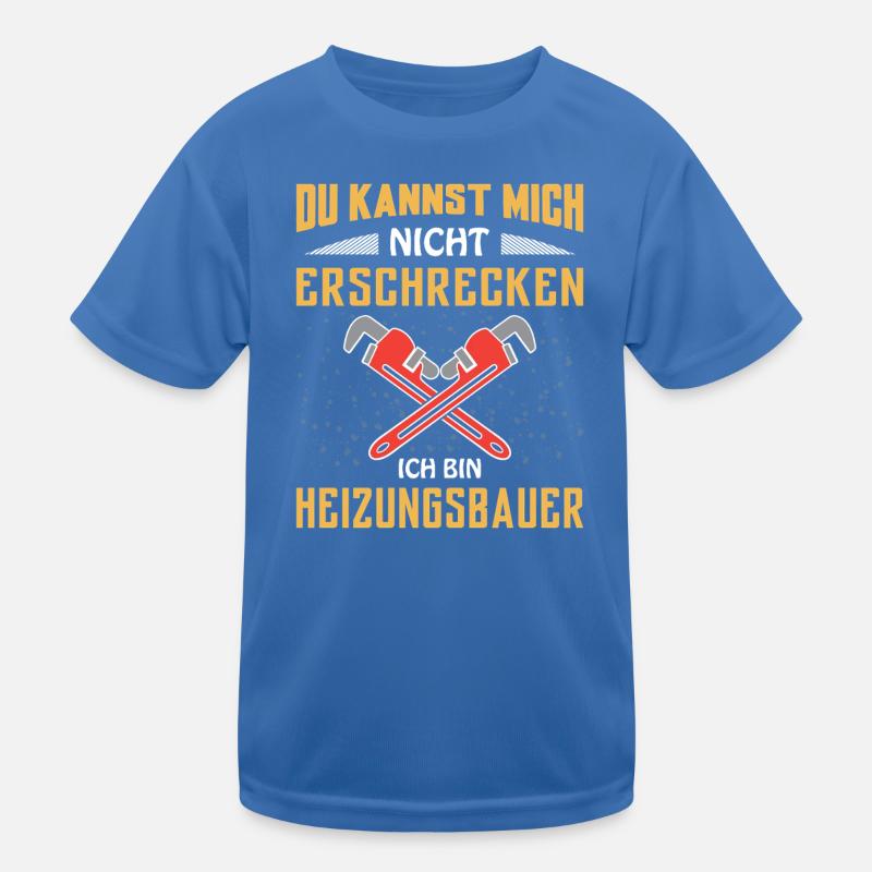 Heating engineer Heating construction Kids Functional T-Shirt