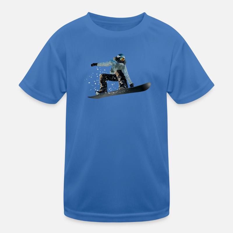 Snowboarding Kids Functional T-Shirt