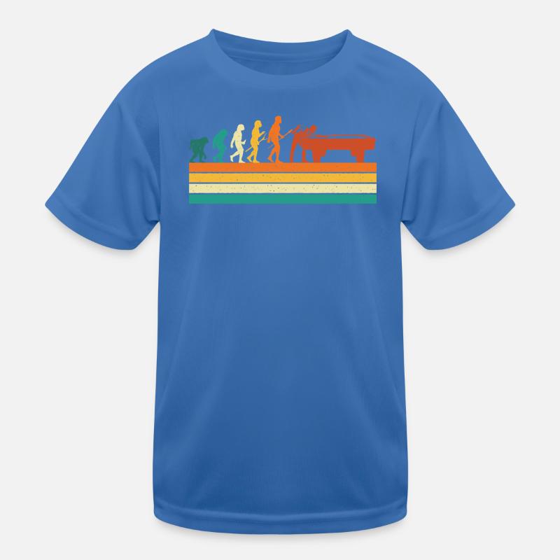 Billard Evolution Queue Sports Fan 8 Ball Humor Kinder Funktions-T-Shirt