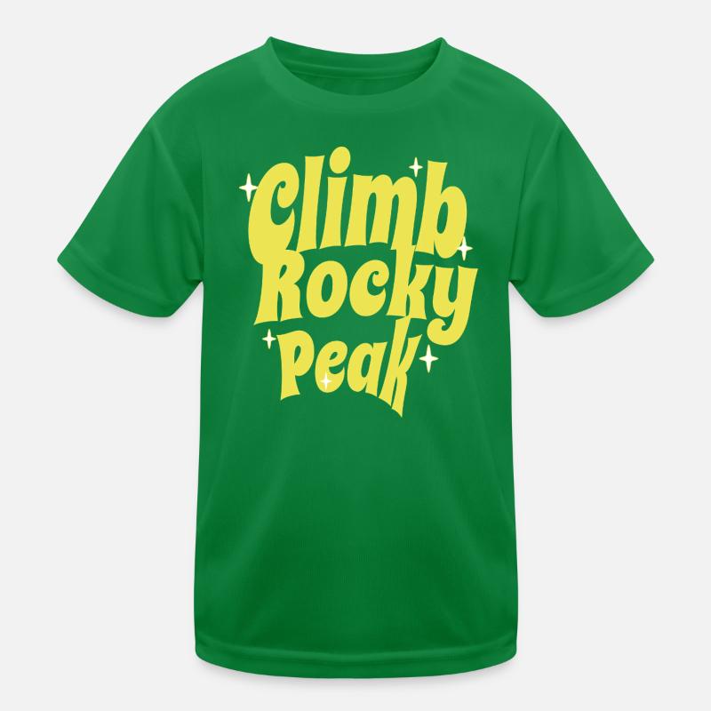 Escalade du Rocky Peak Conception de motivation T-shirt sport Enfant