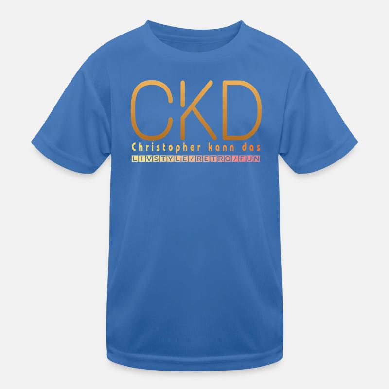 Christopher kann das  - Kinder Funktions-T-Shirt - Königsblau