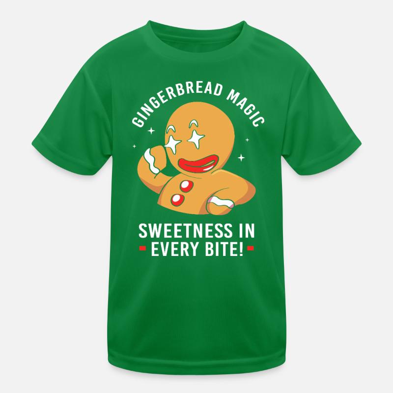Lebkuchenmann Weihnachten Lebkuchen Kinder Funktions-T-Shirt