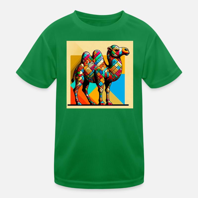 Kamel Kinder Funktions-T-Shirt