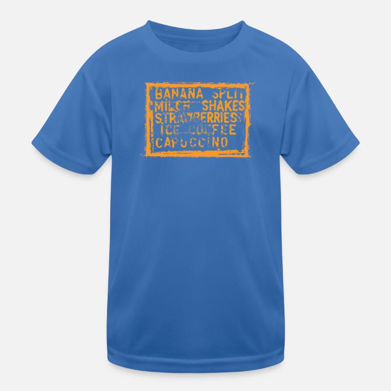Banana Split Mix Pattern Kids Functional T-Shirt