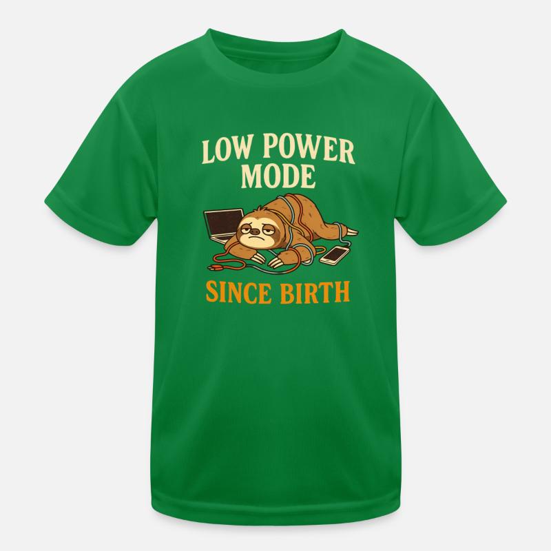 Faultier Humor Kinder Funktions-T-Shirt