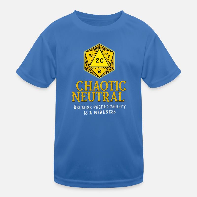 Chaotic Neutral Dice Kids Functional T-Shirt