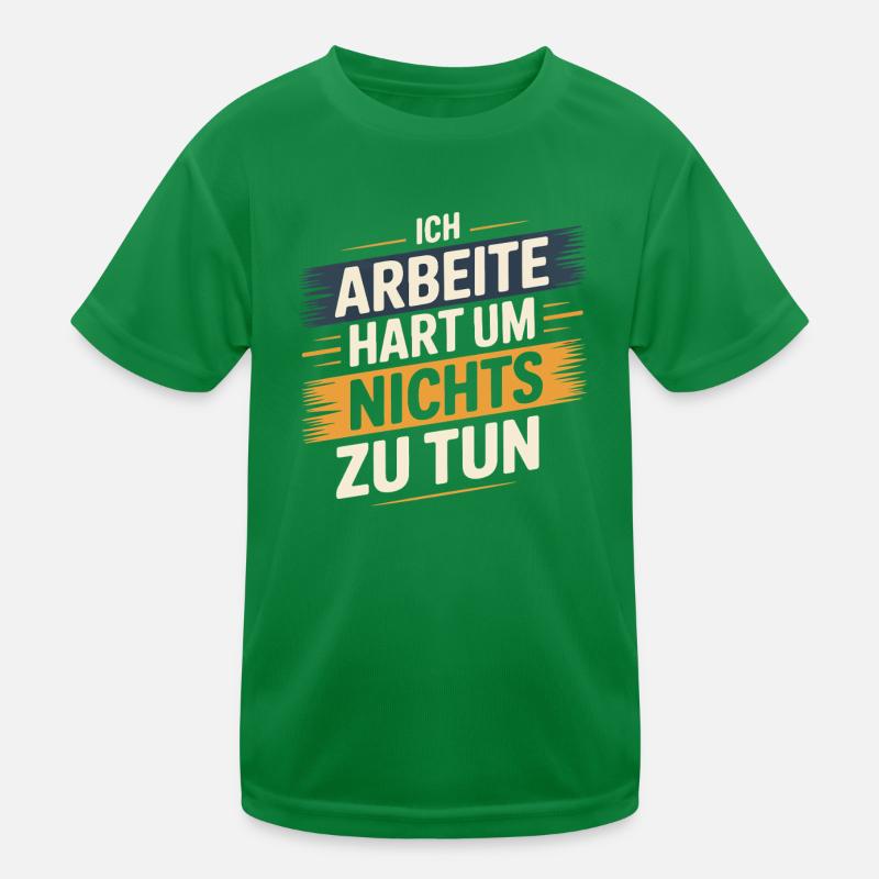 I work hard to do nothing Kids Functional T-Shirt