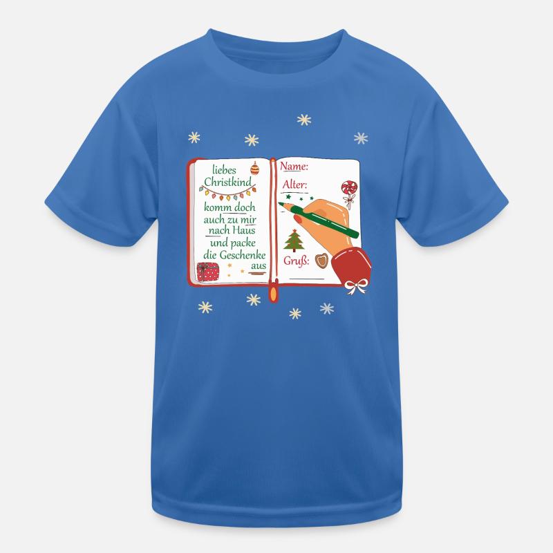 Wunschzettel Christkind  Kinder Funktions-T-Shirt