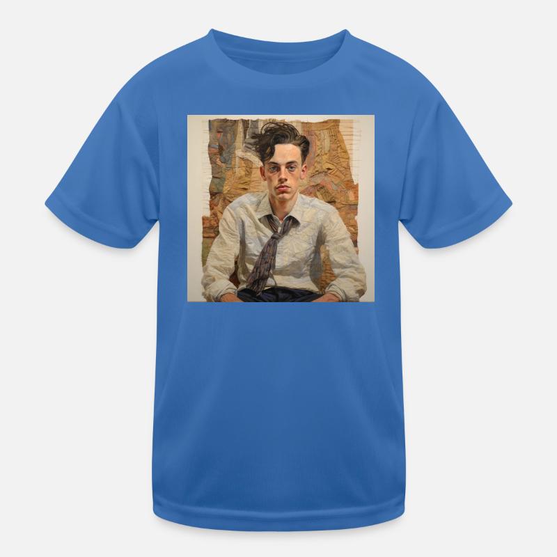 Patchwork Portrait Vintage Kinder Funktions-T-Shirt