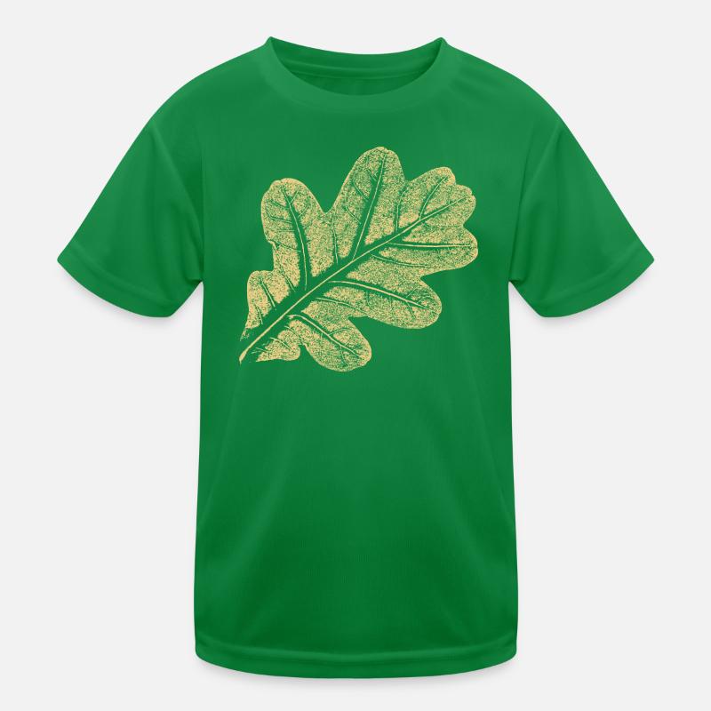 Blatt Eiche / Eichenblatt - Natur Design Kinder Funktions-T-Shirt