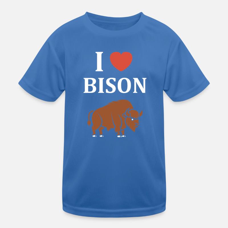 Bison Kinder Funktions-T-Shirt