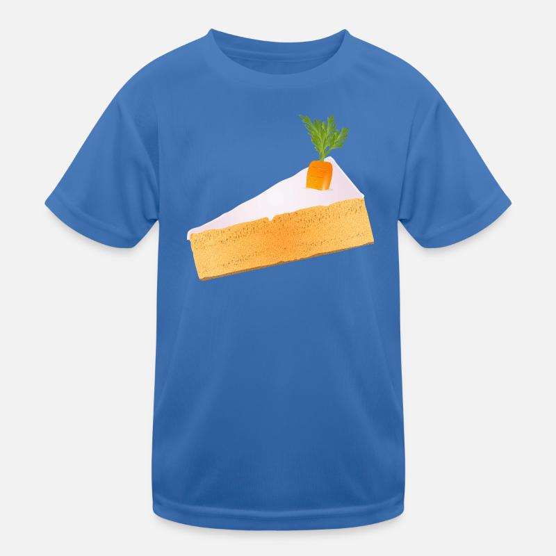 Saftiger Karottenkuchen mit witziger Deko Kinder Funktions-T-Shirt