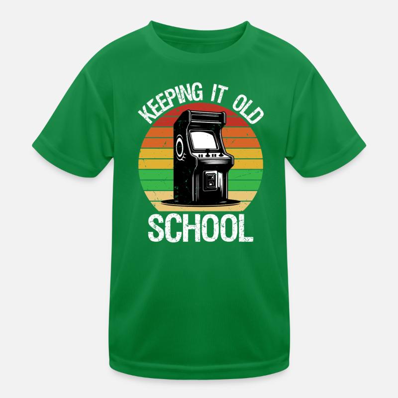 Arcade Keeping It Old School Gaming Retro Gamer Kinder Funktions-T-Shirt