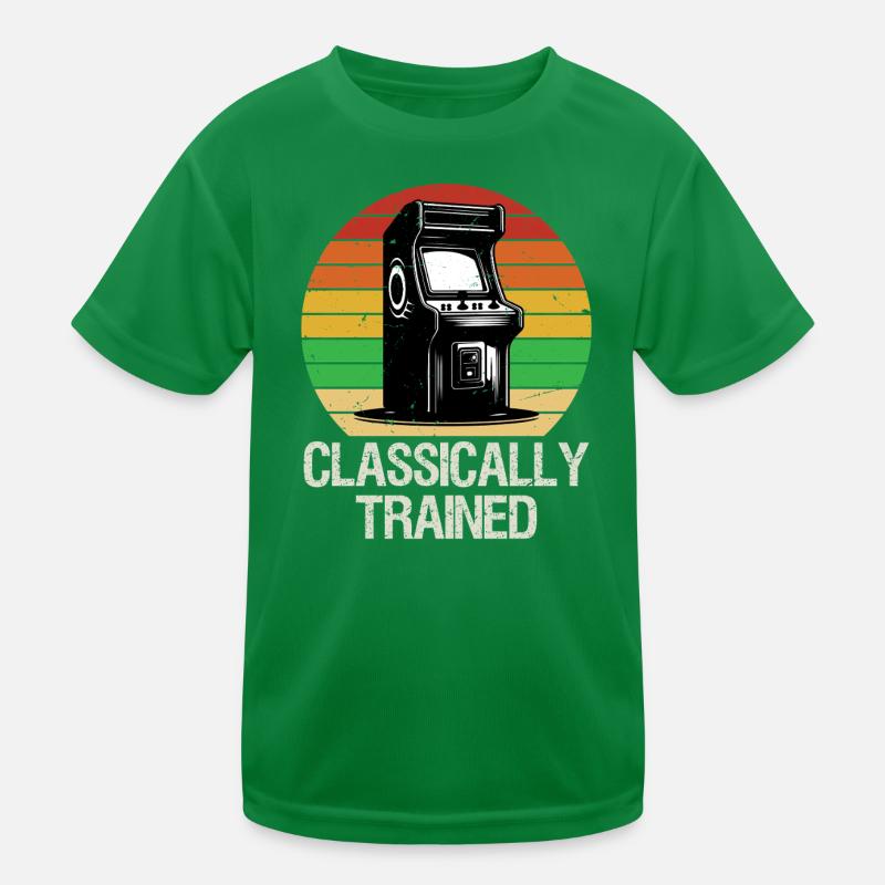 Retro Classically Trained Gaming Arcade Shirt Game Kinder Funktions-T-Shirt