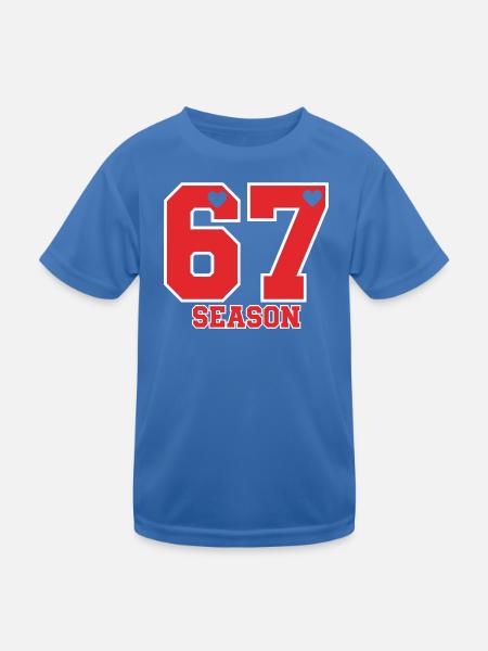 Sechs Sieben Saison Spaß 67 Valentinstag Saison Se - Kinder Funktions-T-Shirt - Königsblau