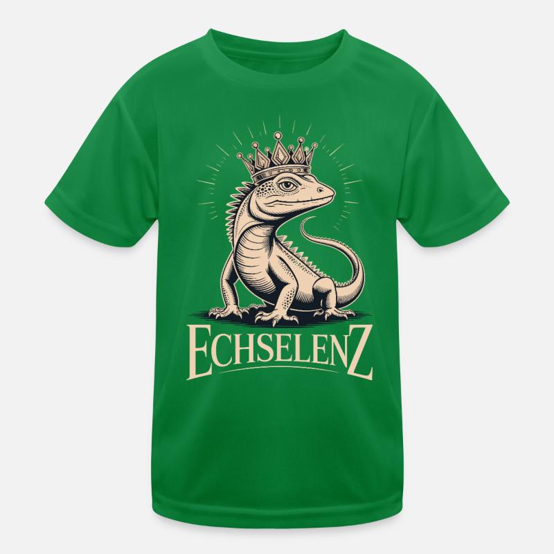 Echselenz Lustige Echse Kinder Funktions-T-Shirt