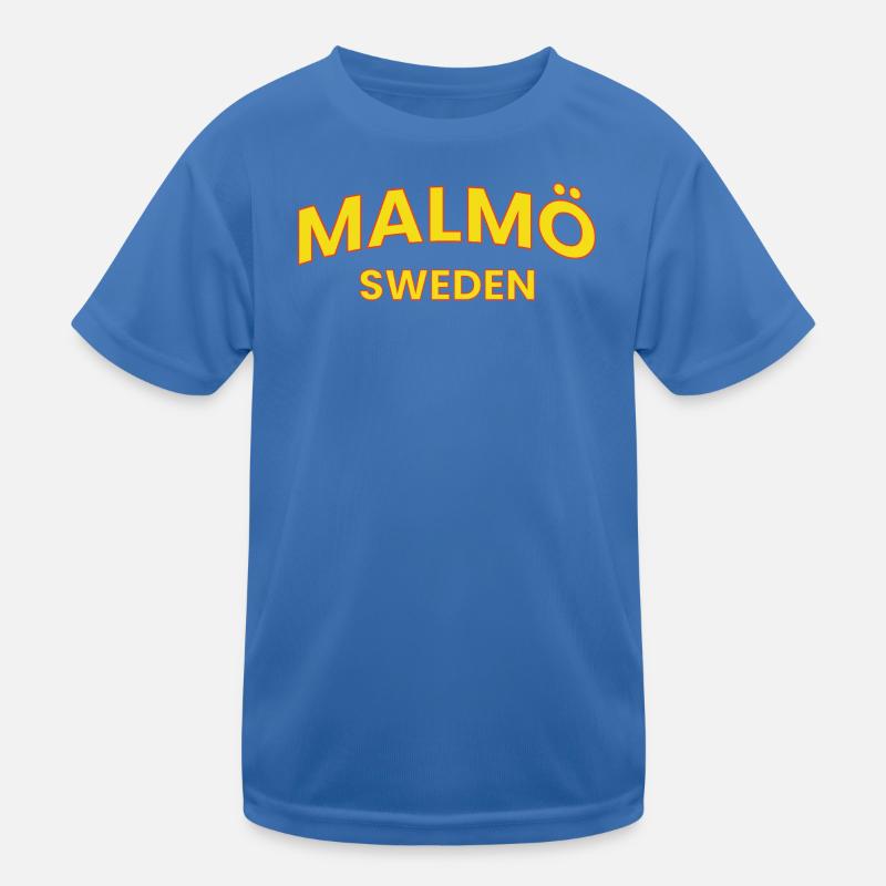 Style rétro du texte de Malmö Suède T-shirt sport Enfant