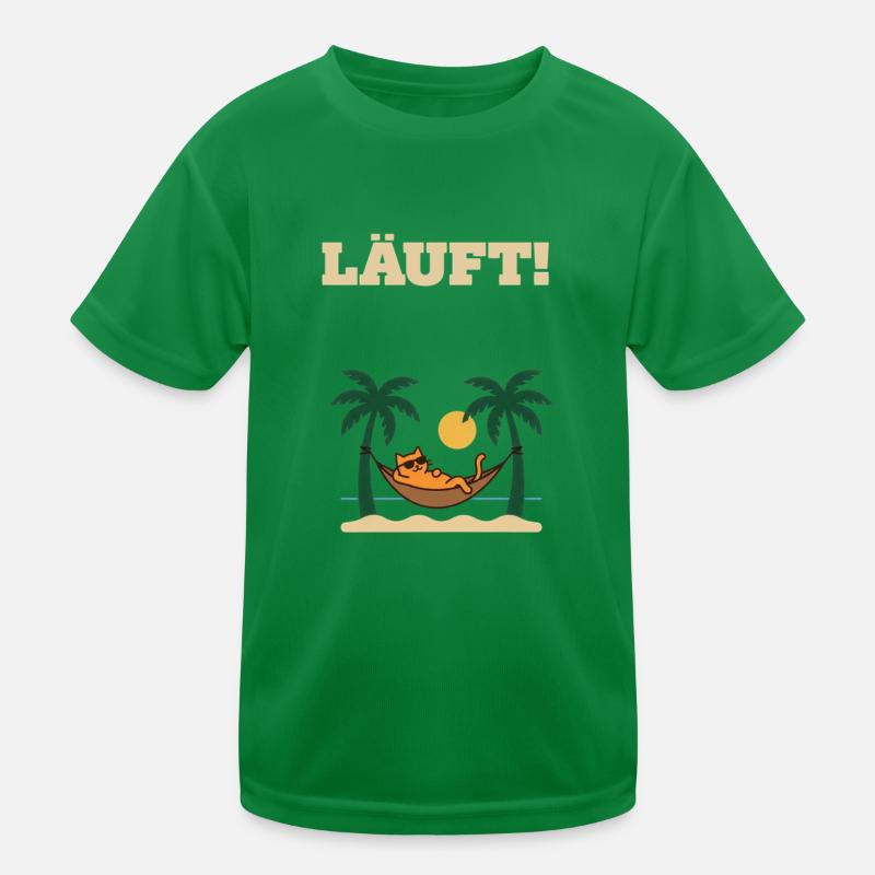 Course – Chat en mode vacances T-shirt sport Enfant