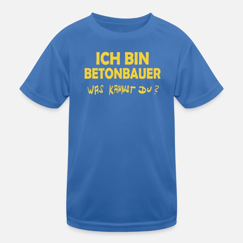 Beruf Betonbauer Kinder Funktions-T-Shirt