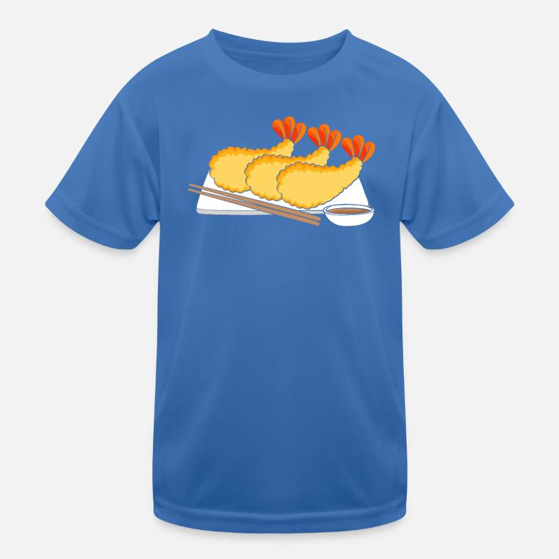 Krabbe Languste Meeresfrüchte Shrimp Kinder Funktions-T-Shirt