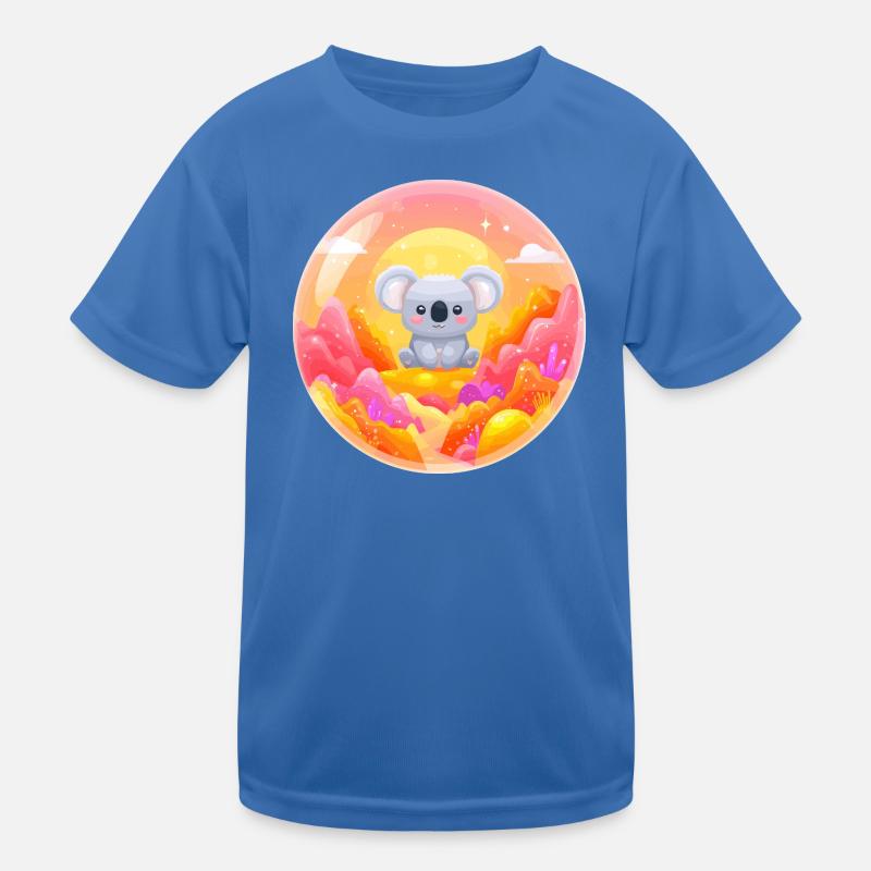 Koala im Neon-Wunderland Kinder Funktions-T-Shirt