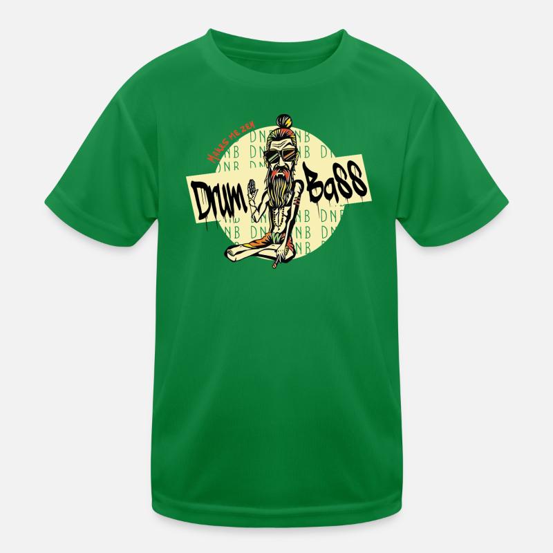 DNB Makes Me Zen - Drum and Bass , DnB, Drum n Bas Kinder Funktions-T-Shirt