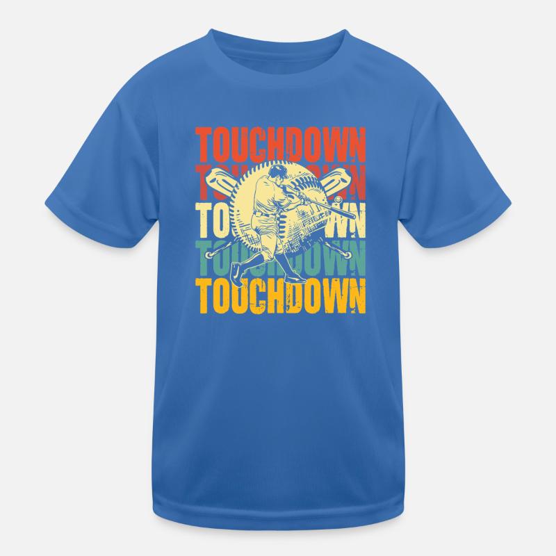 Touchdown Baseball Fusion Kids Functional T-Shirt