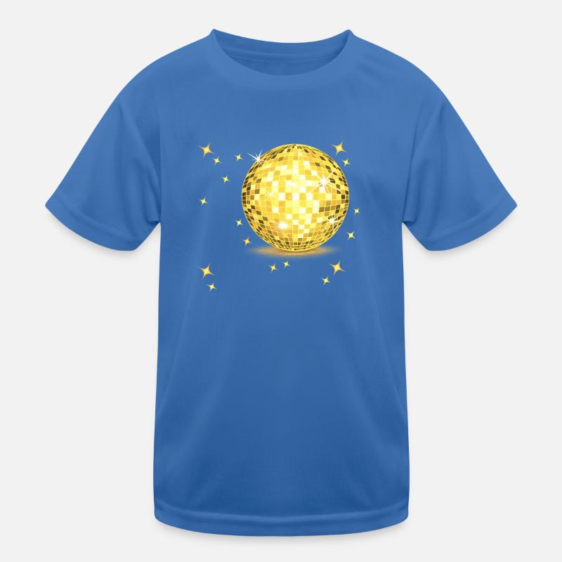 Étincelle de la boule disco dorée T-shirt sport Enfant