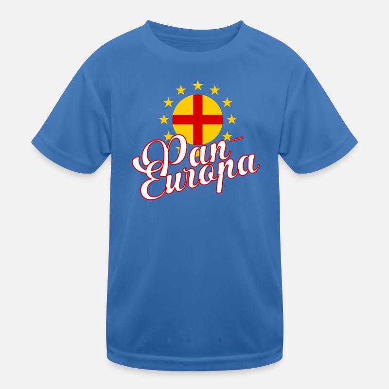 Pan-Europa Rétro Script T-shirt sport Enfant